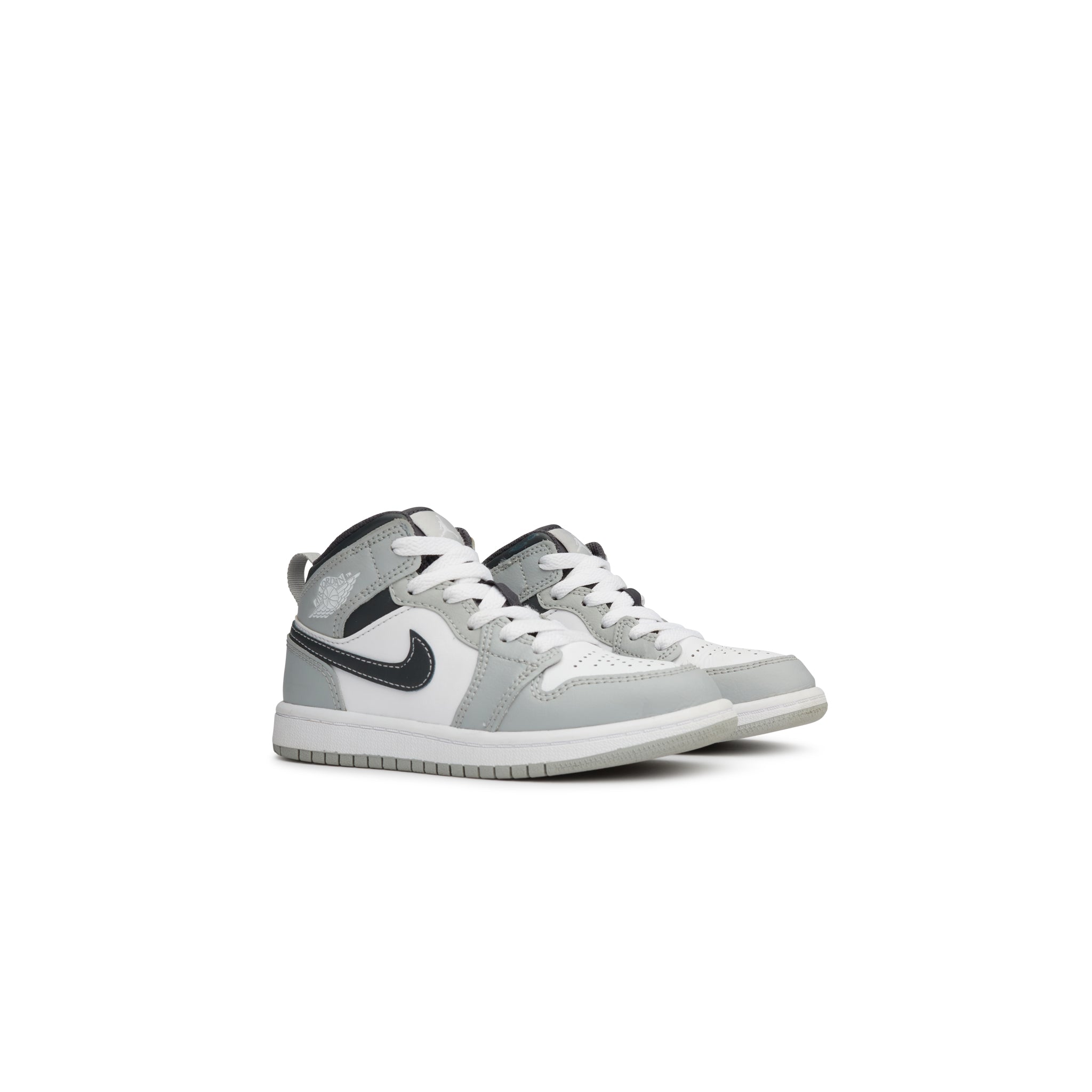 Image of Pre Owned - Air Jordan 1 Mid Light Smoke Grey (2022) (PS)